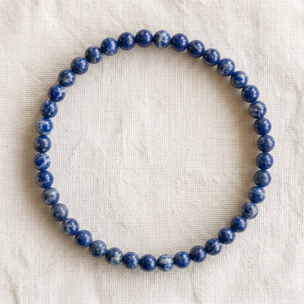Bracelet en sodalite, perles de 4 mm - visuel provisoire