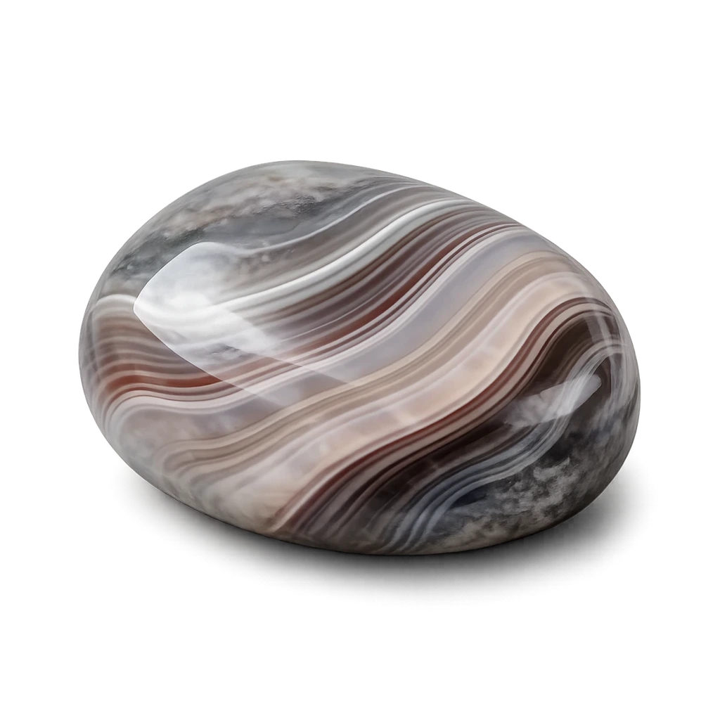 Agate Botswana, pierre roulée · visuel provisoire