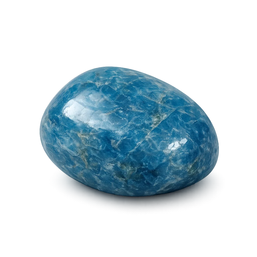 Apatite bleue — visuel provisoire (pierre roulée)