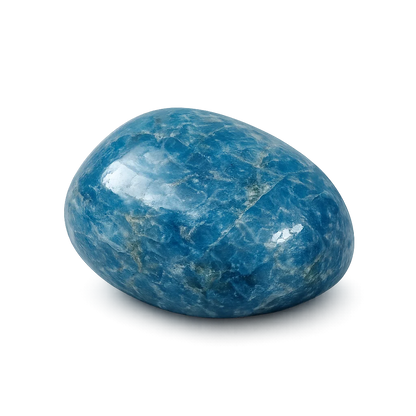 Apatite bleue — visuel provisoire (pierre roulée)
