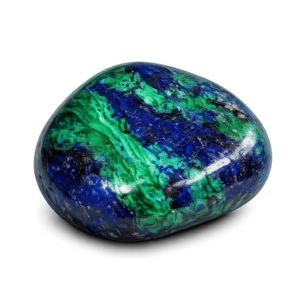 Azurite malachite, pierre roulée · visuel provisoire