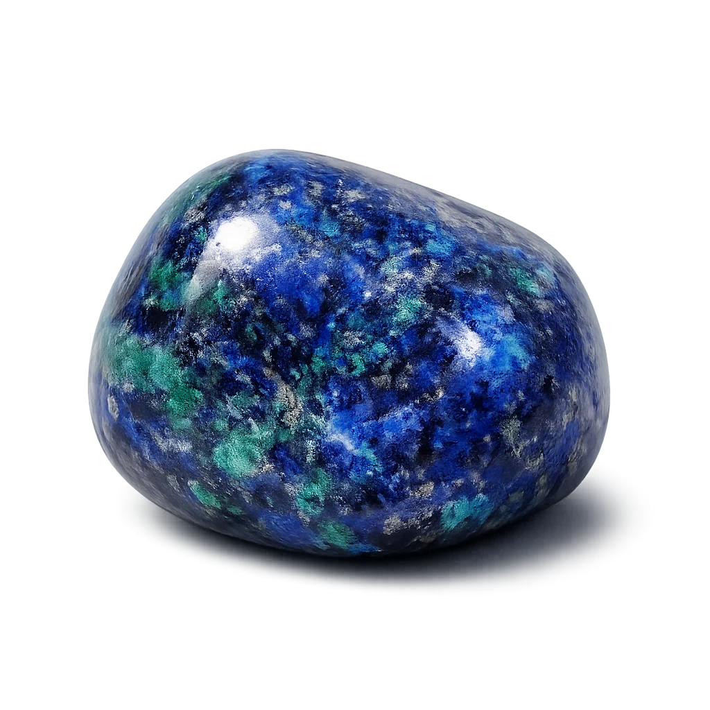 Azurite — visuel provisoire (pierre roulée)