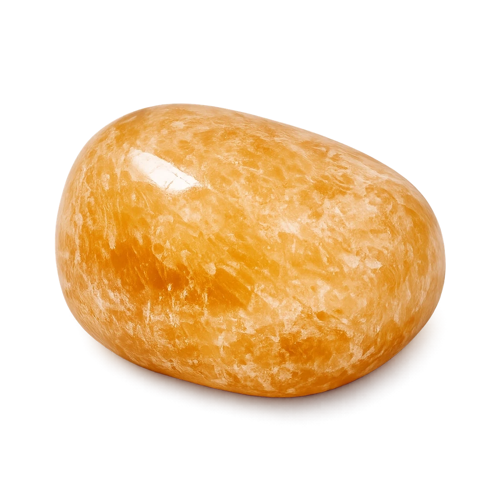 Calcite miel, pierre roulée · visuel provisoire