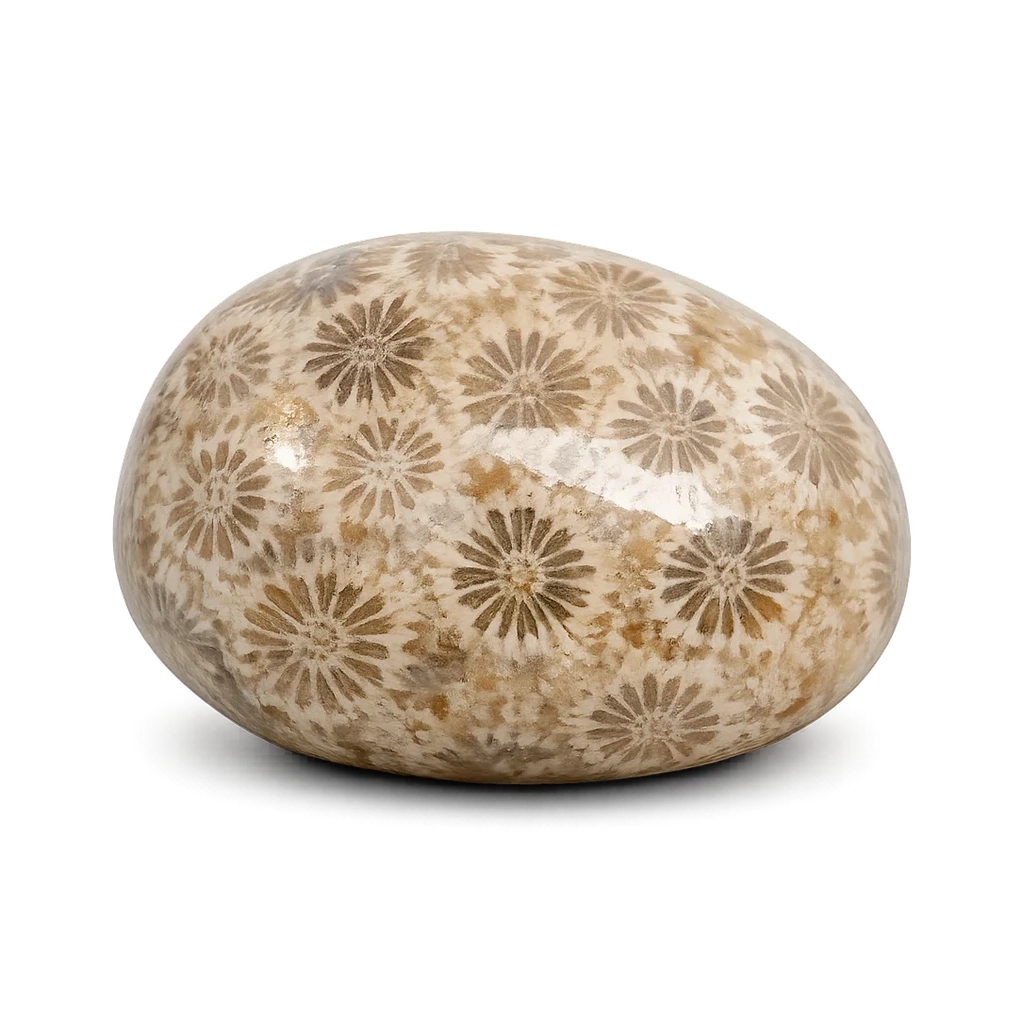 Corail fossilisé, pierre roulée · visuel provisoire
