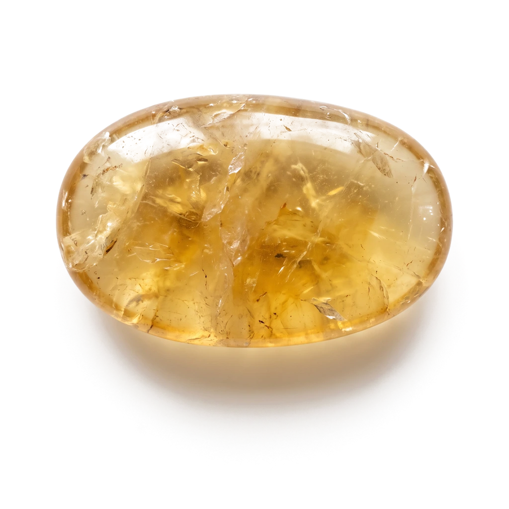 Fluorite jaune, pierre roulée · visuel provisoire
