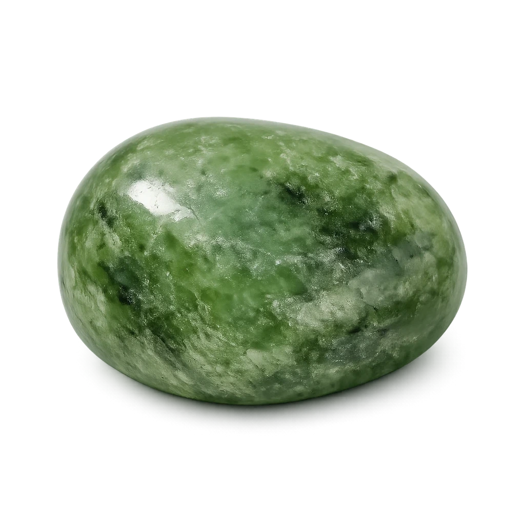 Jade néphrite, pierre roulée · visuel provisoire