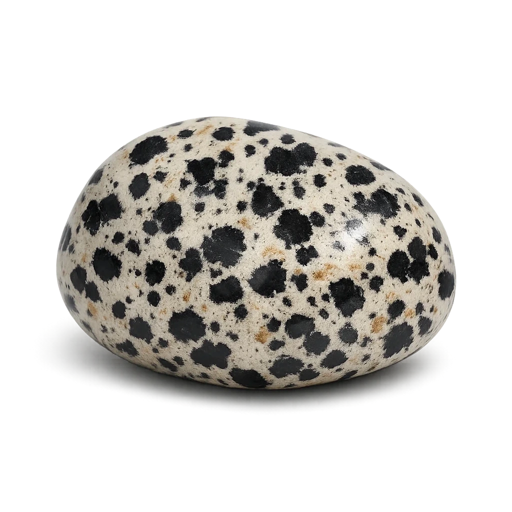 Jaspe dalmatien, pierre roulée · visuel provisoire