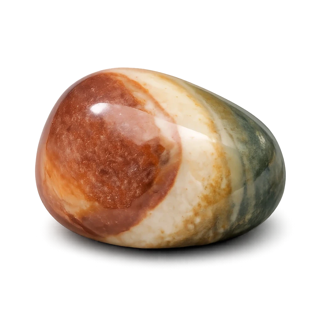 Jaspe polychrome, pierre roulée · visuel provisoire