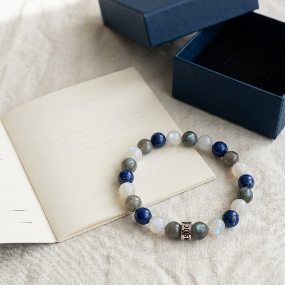 Coffret Bracelet d'Alignement Mystic Moon : bracelet, livret et écrin