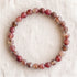 Bracelet en agate cerise, perles de 6 mm - visuel provisoire