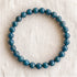 Bracelet en apatite bleue, perles de 6 mm - visuel provisoire