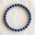 Bracelet en azurite, perles de 6 mm - visuel provisoire