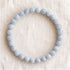 Bracelet en célestine, perles de 6 mm - visuel provisoire