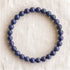 Bracelet en dumortiérite, perles de 6 mm - visuel provisoire