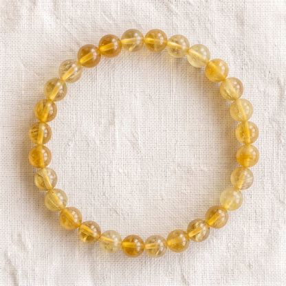 Bracelet en fluorite jaune, perles de 6 mm - visuel provisoire