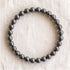 Bracelet en hématite, perles de 6 mm - visuel provisoire