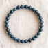 Bracelet en jaspe bleu, perles de 6 mm - visuel provisoire