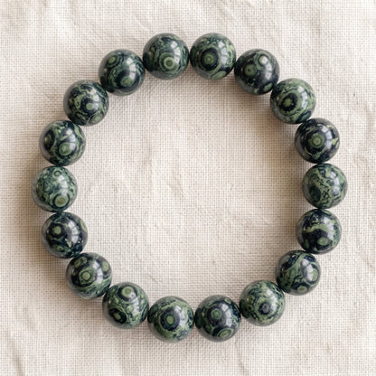 Bracelet en jaspe kambaba, perles de 10 mm - visuel provisoire
