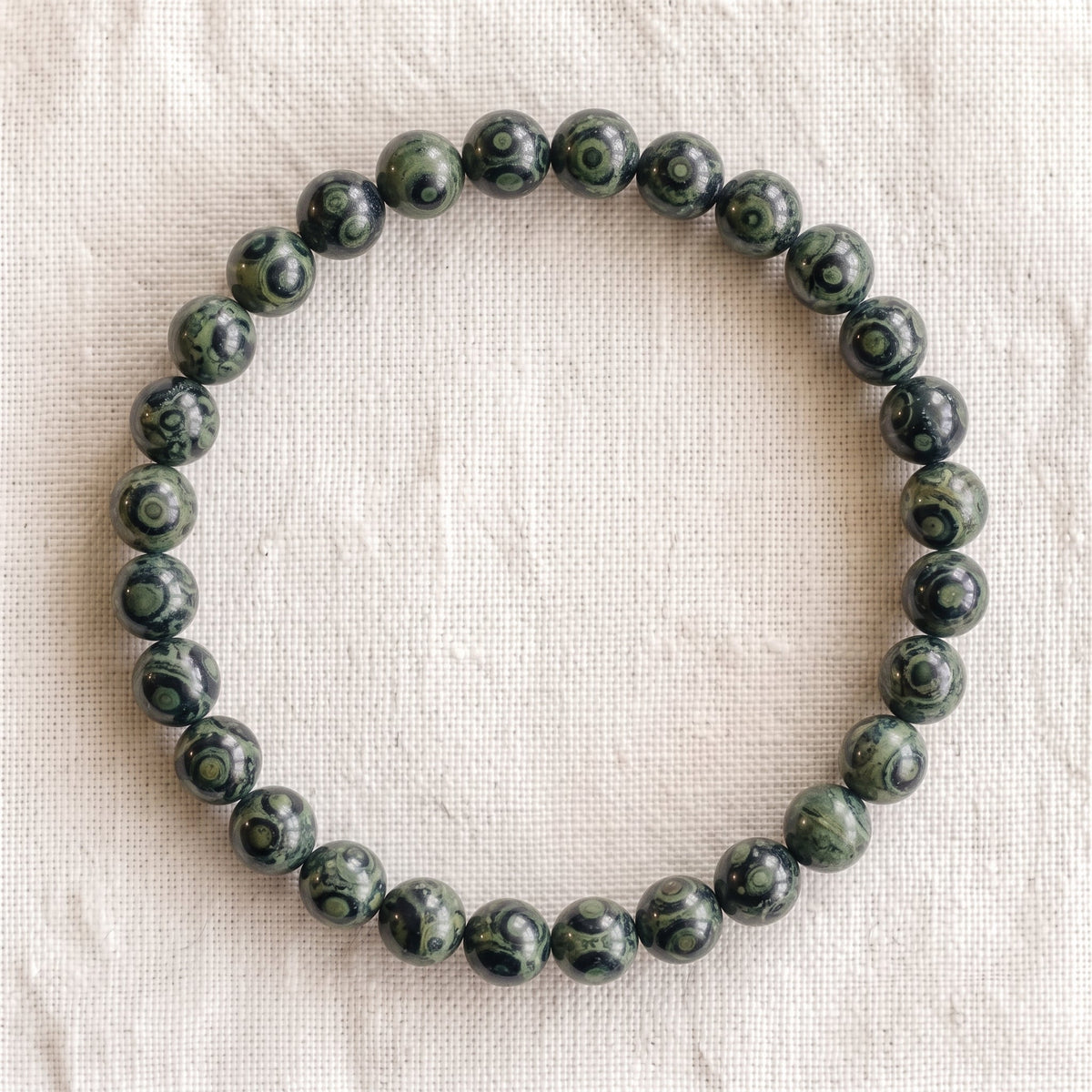 Bracelet en jaspe kambaba, perles de 6 mm - visuel provisoire