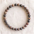 Bracelet en jaspe léopard, perles de 6 mm - visuel provisoire