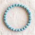 Bracelet en larimar, perles de 6 mm - visuel provisoire