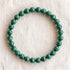 Bracelet en malachite, perles de 6 mm - visuel provisoire