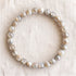 Bracelet en nacre blanche (perles boule), perles de 6 mm - visuel provisoire