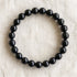 Bracelet en obsidienne noire, perles de 6 mm - visuel provisoire