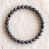Bracelet en obsidienne œil céleste, perles de 6 mm - visuel provisoire