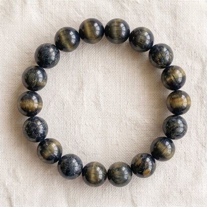 Bracelet en œil de chat, perles de 10 mm - visuel provisoire