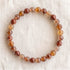 Bracelet en quartz hématoïde, perles de 6 mm - visuel provisoire