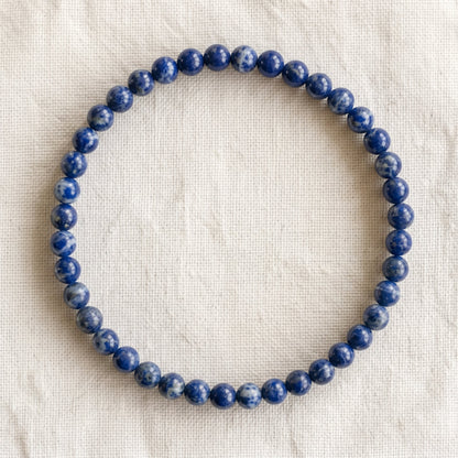 Bracelet en sodalite, perles de 4 mm - visuel provisoire