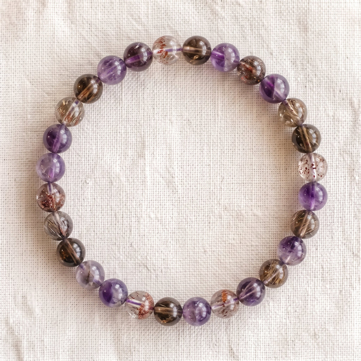 Bracelet en super seven, perles de 6 mm - visuel provisoire