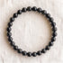Bracelet en tourmaline noire, perles de 6 mm - visuel provisoire