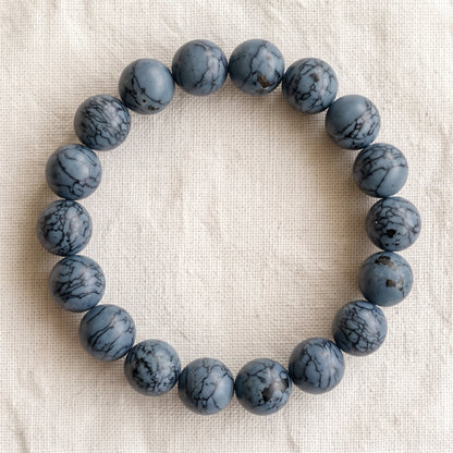 Bracelet en turquoise, perles de 10 mm - visuel provisoire