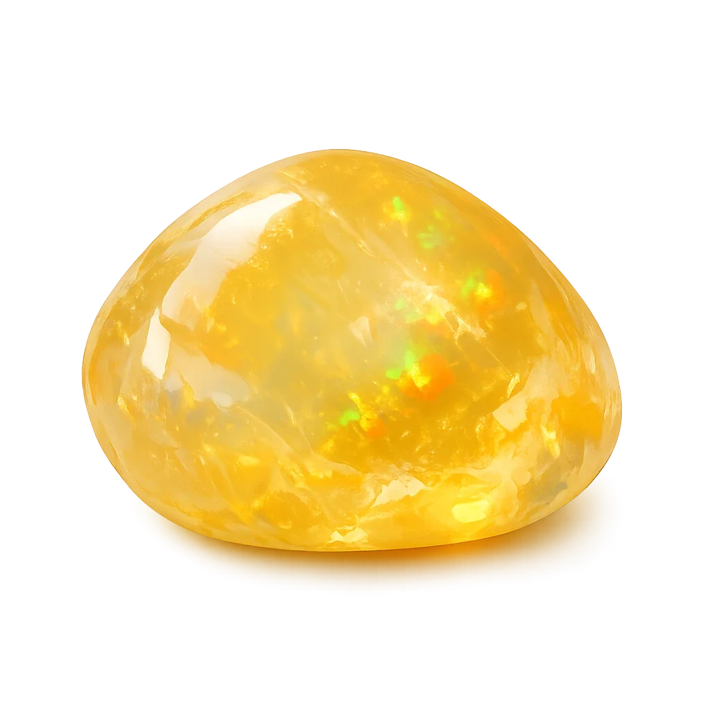 Opale jaune — visuel provisoire (pierre roulée)