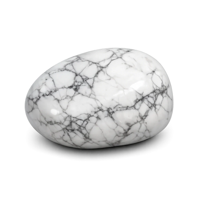 Howlite · l’une des trois pierres · visuel provisoire avant photographie du bracelet