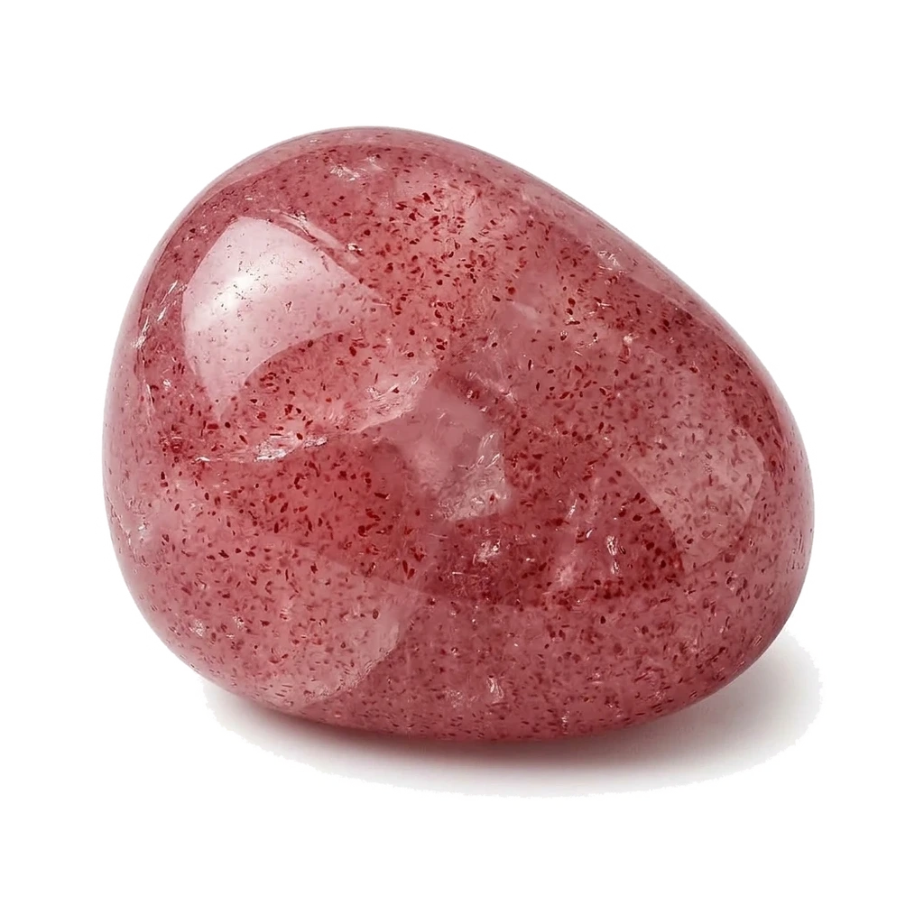Quartz fraise, pierre roulée · visuel provisoire