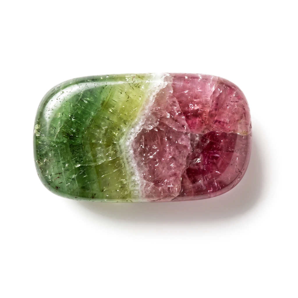 Tourmaline multicolore, pierre roulée · visuel provisoire