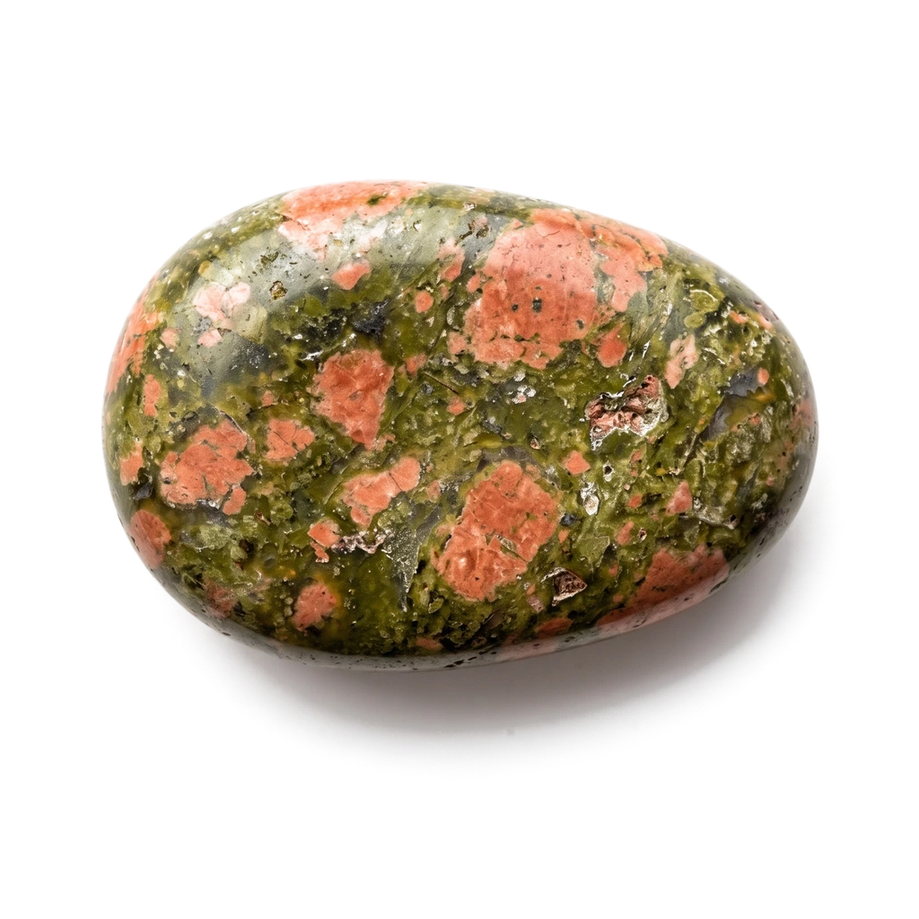 Unakite, pierre roulée · visuel provisoire